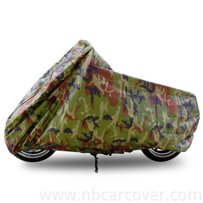 Hot sales customized color dust proof 210d heavy duty motorcycle covers dust proof